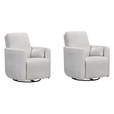 Coiscou Manual Swivel Glider Recliner Two Pack