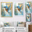 Martin-pêcheur bleu Brandt près de la rivière - décoration murale oiseau-562197040-562197041-562197047