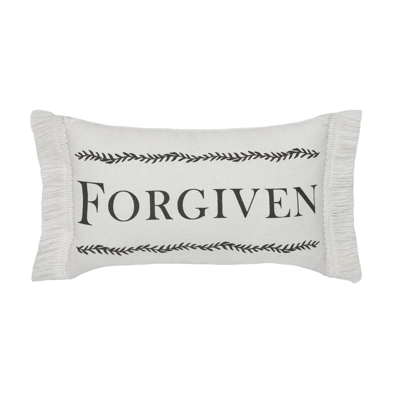 Risen Fringed Cotton Reversible Throw Pillow