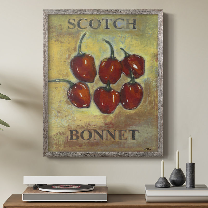 Scotch Bonnet Framed Print - Solid Wood, 21" H x 17" W