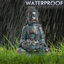  Statue de Bouddha méditant pour décoration de jardin avec lumières solaires extérieures