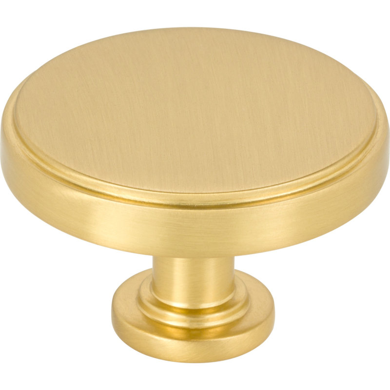 Richard Round Knob, Brushed Gold, 1 3/4"