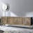 Rustic Wood & Metal TV Stand