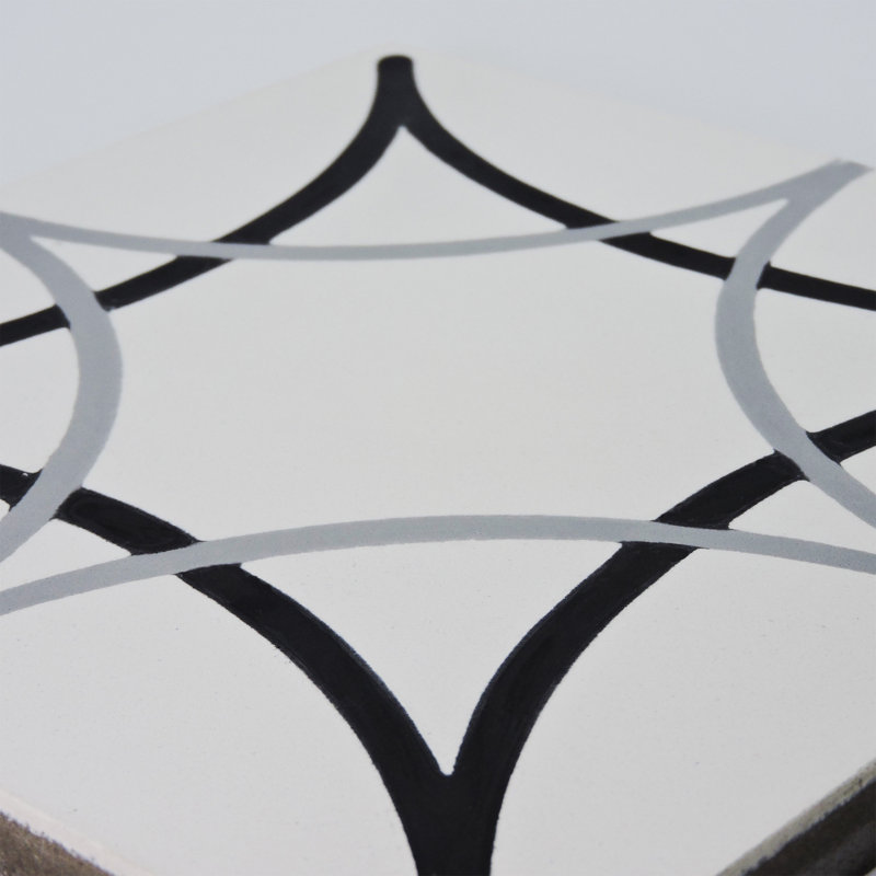 Carreau de mur et de sol à motif ciment / marbre 8 po x 8 po Sebta