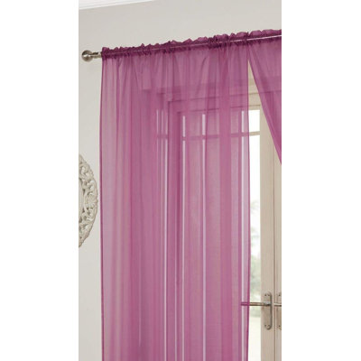 Jaxcyn Sheer Curtain Single Panel