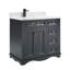 36" Solid Wood Sink Vanity  With 1' Artificial Stone Top-1410987415
