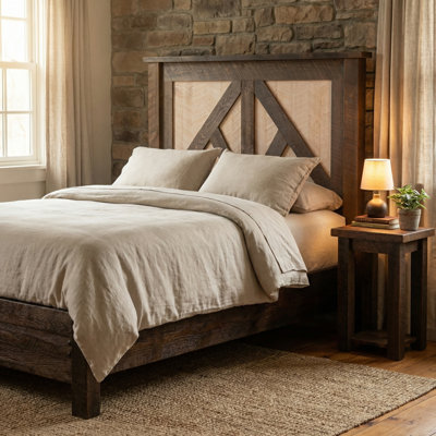 Fireside Lodge WoodShop Cottage Bed with Rail System - King
