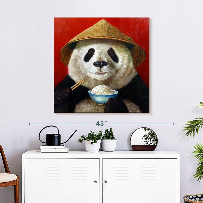 Crowle Panda Feast, 30" H x 30" W