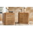Graciana Modern 26''W 2-Drawer Fluted Nightstand with Built-in Power Strip and Minimal Assembly-1393642912