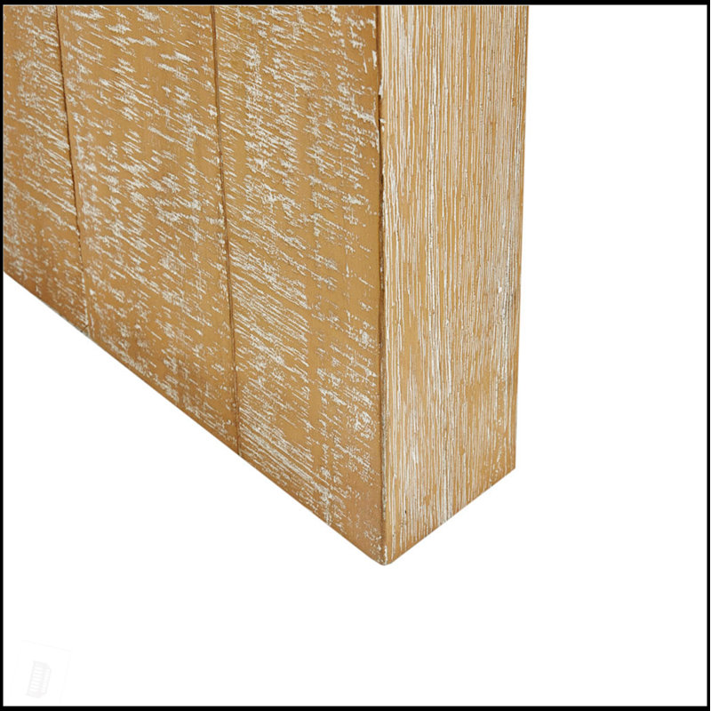 Élégante console en bois récupéré avec une fabrication solide et un grand dégagement, parfaite pour les entrées et les salons.