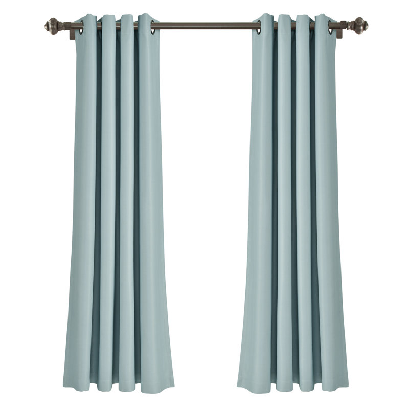 Insulated Blackout Curtain Pair, 52"W x 84"L, Blue