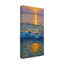 Art mural sur toile tendue - «Sunrise on a Wave» de Rita Kirkman pour décoration de salon, de chambre à coucher ou de bureau - 12 x 24