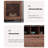Nut-brown Solid  Wood Display Cases