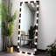 Miroir de salle à manger éclairé avec 3 options de couleur pour la chambre à coucher et le vestiaire: noir 63 x 24 po, fixation murale, commande tactile, miroir de meuble-lavabo pleine grandeur en aluminium: modes 3 couleurs, pièce, fabrication-504689334