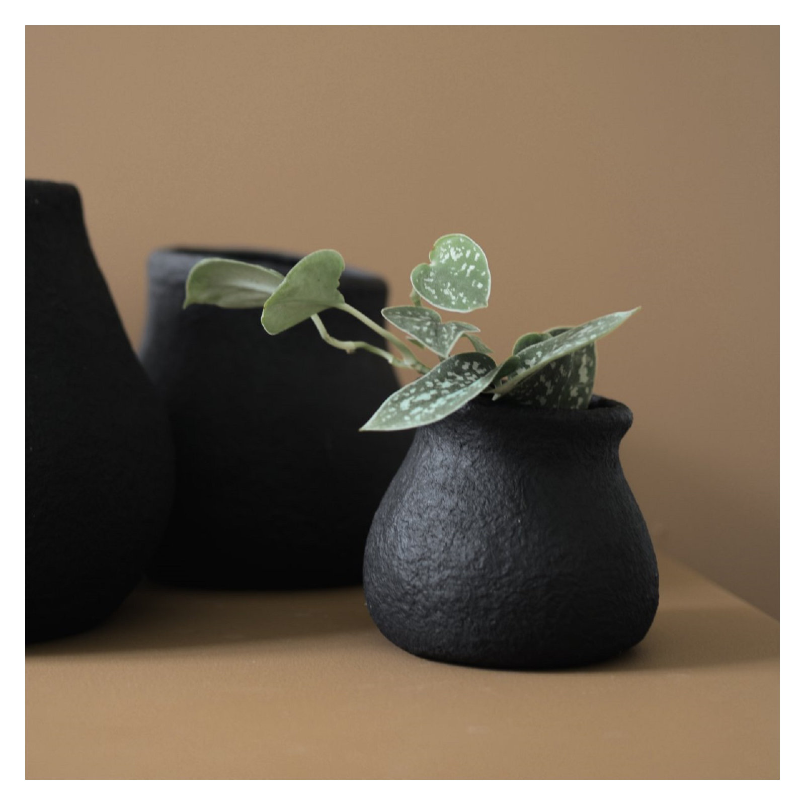  Earthenware Table Vase, 3.93" W x 3.93" D