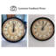 Horloge murale ronde vintage noire