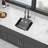 Quartz Kitchen Sink - 17.71"X15.74" Black Granite Composite Undermount Kitchen Sink-125533224