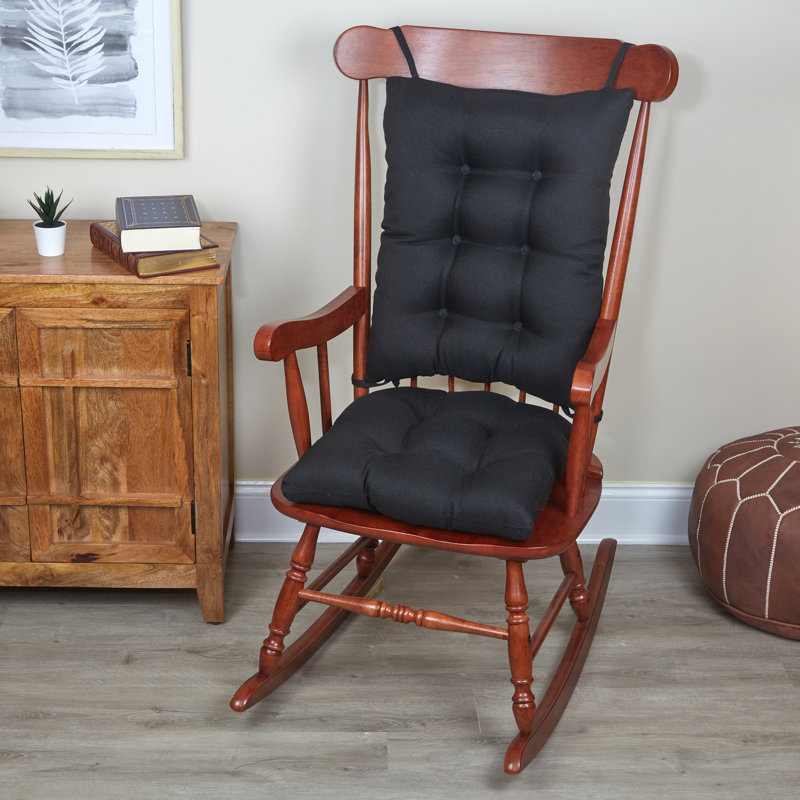 Non-Slip Rocking Chair Cushion Set, Midnight