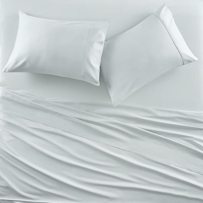 Premier Sateen Pillow Case Pair, Spa, Standard Pillowcase