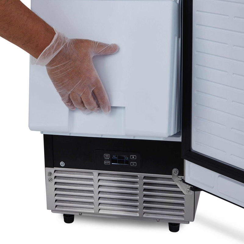 Newair 15" Stainless Steel Undercounter Ice Maker with Fingerprint Resistant Door