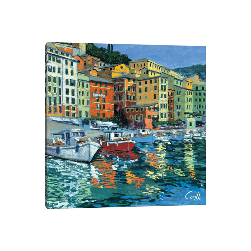 Lungomare Di Camogli by Daniela Corallo - Wrapped Canvas Print, 45.72 cm H x 45.72 cm W