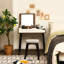 Ensemble coiffeuse avec tabouret et miroir Philon