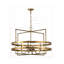 Lustre géométrique en métal 4 lumières l 31 po Johnathan 