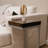 C Shape Rustic Side Table-795857615
