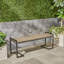 Banc industriel en bois et métal-1267031339