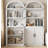 Arched Bookcase,tall Bookcase Farmhouse Display Storage Rack-1818489666