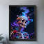 Reproduction d'art encadré noir rétro né à la mort, la collision de la vie et de la mort-528246480