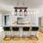 Ammber 3-Light Dimmable Rustic Wood & Metal Chandelier