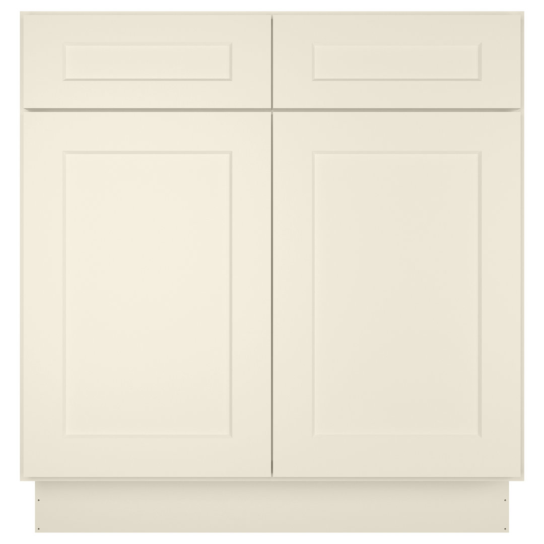 Ready-to-Assemble Kitchen Sink Base Cabinet with Adjustable Shelves and Soft Close HOMEIBRO 