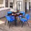 Plateau de table Kee Square, 4 chaises empilables-674458706-674458712-674458716