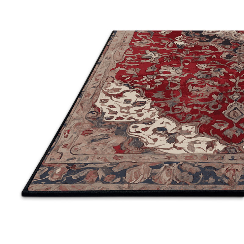 Tapis noir soyeux et moelleux, Carré 3 pi