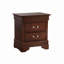 Table de chevet traditionnelle, tiroirs à queue d'aronde anglaise, quincaillerie anti-ternissement en métal, système de glissement de sécurité-1090173489