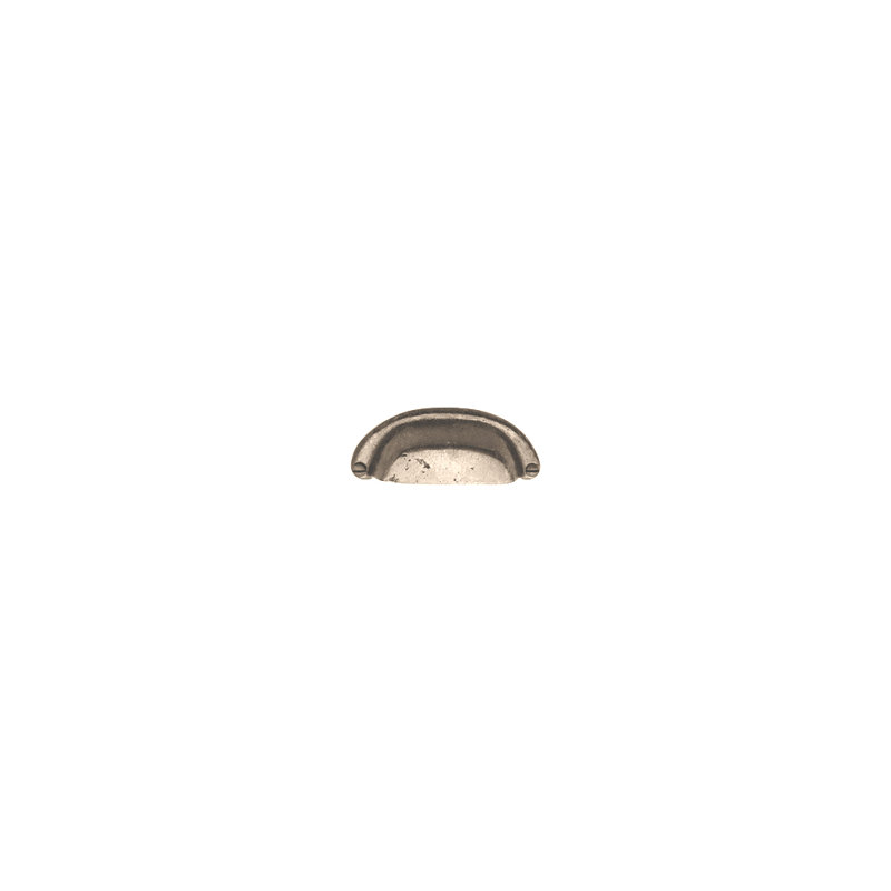 Cup / Bin Pull, White Bronze Brushed
