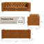 Canapé Chesterfield 80,7 po en similicuir, canapé 3 places avec pieds en métal doré pour le salon-1403588504-1403588510-1398315849