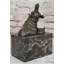 Sculpture miniature contenta hippopotame