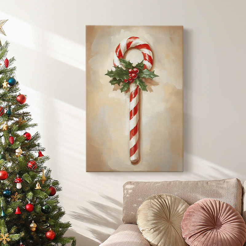 Art des Fêtes de Noël - Toile tendue avec châssis - Série 2-LV III, H 18 po x l 12 po