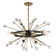 Ariel 6-Light Chandelier in Como Black with Gold Accents