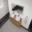 Meuble-lavabo 48 po avec lavabo d'art en céramique blanche, porte à fermeture douce 4 po, montage flottant, contreplaqué (emballage Kd)-236893581