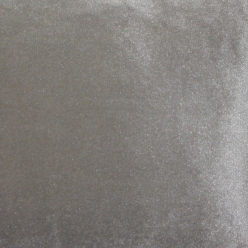 Velvet Throw Pillow, 16" x 16", Silver