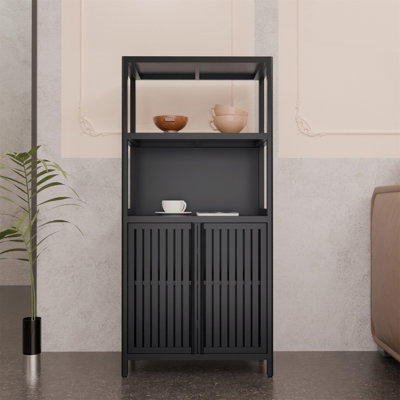 Black Bamboo Storage Cabinet by Ebern Designs