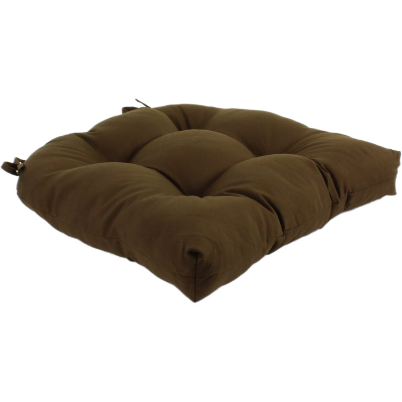 Outdoor 3'' Dining Chair Seat Cushion, Brown