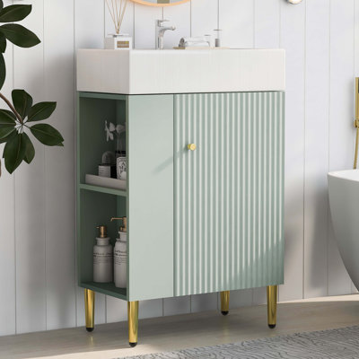 Meuble-lavabo de salle de bain 21,6 po