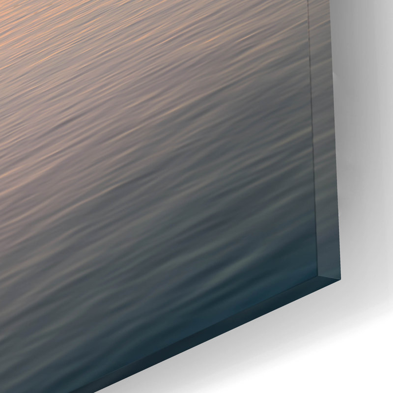 Art mural en verre Latitude Run «Morning At Squirrel Point» par Rick Berk, H 12 po x l 16 po x P 0,13 po
