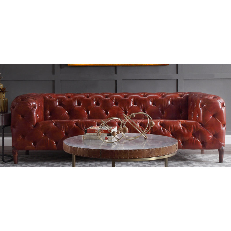 Orsin 85'' Leather Sofa