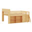 Lit mezzanine avec rangement, tête de lit avec lumière DEL-122652972-122652975