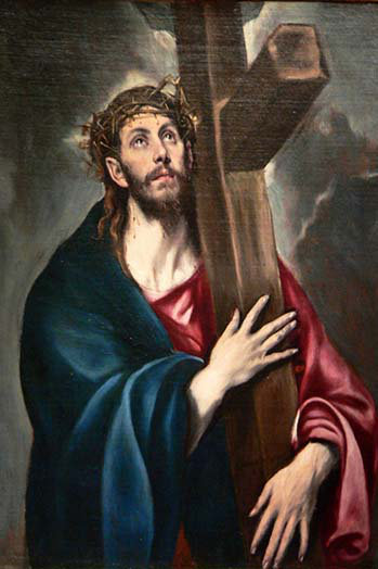 Christ portant la croix-imprimé, H 36 po x l 24 po